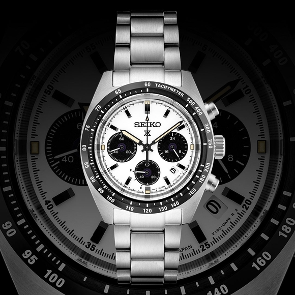 NEW Seiko SSC913 39mm Panda Speedtiner Chronograph. (Box Papers and Tags)